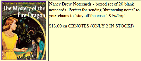 Nancy Drew Notecards