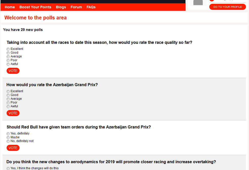 Formula One Fan Voice Polling Issues | Brand Experience Project
