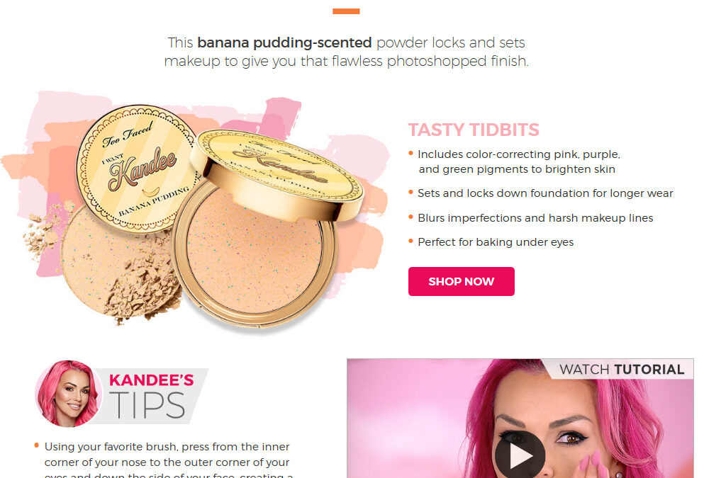 Ulta Kandee Johnson Too Faced Email Throwback | Brand Experience Project